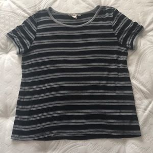 Pink Republic Black Shirt with Stripes